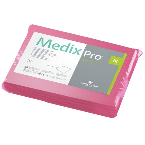 [TO CHECK] PHOTO OK Jednorazové plachty Weber&Weber MedixPro z netkanej textílie na lôžko a masážny stôl 80 x 210 cm 10 ks Ružová