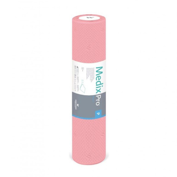 [TO CHECK] PHOTO OK Jednorazové podložky na vyšetrenie Weber&Weber MedixPro na rolke Ružová