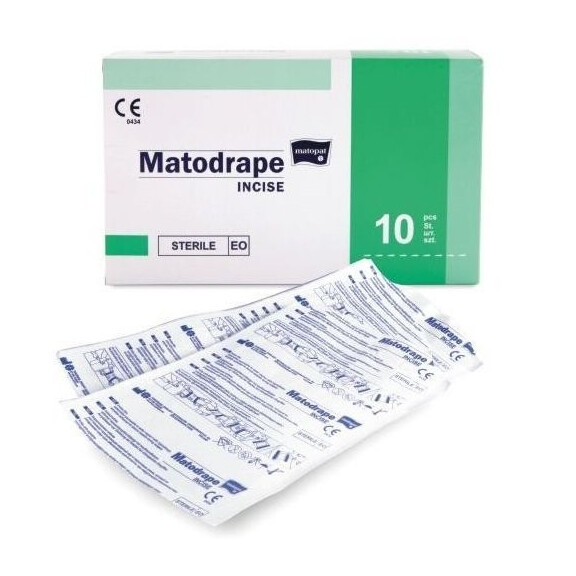 Matopat Matodrape Incise – sterilná incízna fólia na operačné pole 60 x 90 cm 10 ks