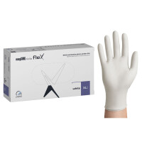 easyCARE Nitrile Flex White nitrilové rukavice biele 100 ks XL 100 ks Biela