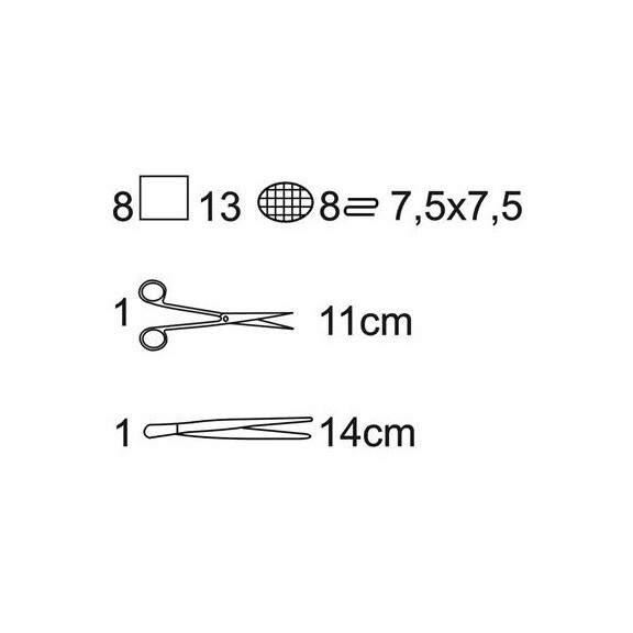 Matopat Matoset univerzálny set na zákrok v blistri 8