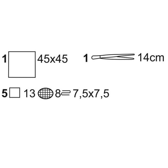 Matopat Operačný set s kompresmi 62