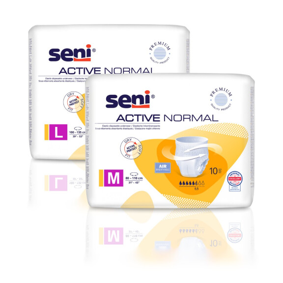 Absorpčné nohavičky Seni Active Normal na inkontinenciu pre aktívnych ľudí XL 30 ks