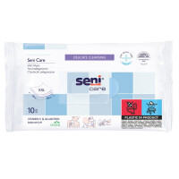 Seni Care Vlhčené obrúsky na čistenie pokožky pre dospelých 10 ks