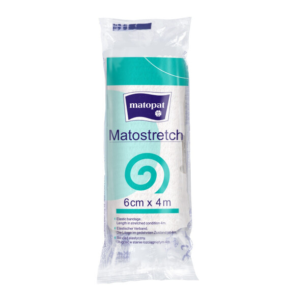 Elastický obväz Matopat Matostrech na fixáciu obväzov 6 cm x 4 m