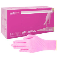 medaSEPT Nitrilové rukavice Pink jednorazové ružové M 100 ks Ružová