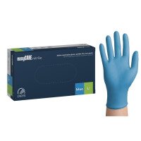 easyCARE Nitril Modré nitrilové rukavice na jedno použitie 100 ks. L 100 ks Modrá