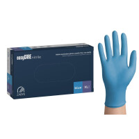 easyCARE Nitril Modré nitrilové rukavice na jedno použitie 100 ks. XL 100 ks Modrá