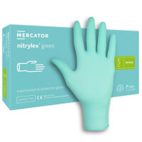 Mercator Nitrylex Green nitrilové rukavice nepudrované na vyšetrenie S