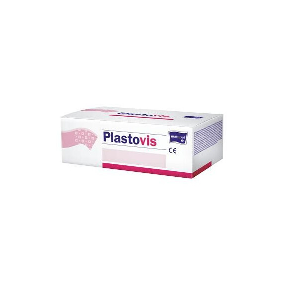 Textilná náplasť Plastovis Matopat na rany biela 2,5 cm x 5 m 12 ks Biela
