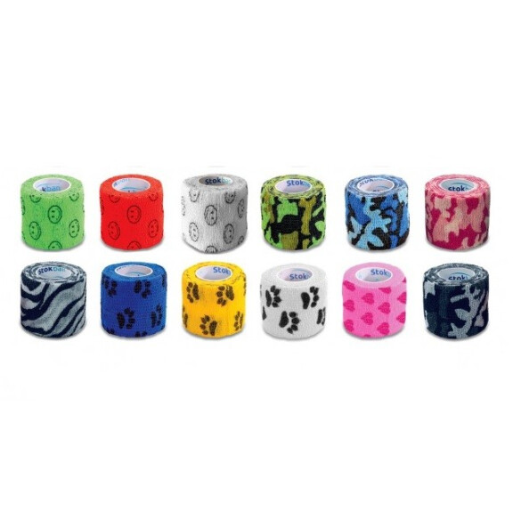 Stokmed Samolepiace obväzy Stokban mix design 7,5 cm x 4,5 m 12 ks