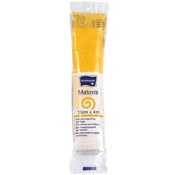 Matopat Matovis neelastické ovínadlo na rany na fixáciu obväzov 15 cm x 4 m 1 ks