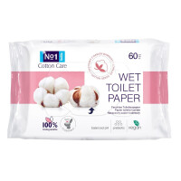 Bella No1 Vlhčený toaletný papier Cotton Care s bavlnou a prebiotikami