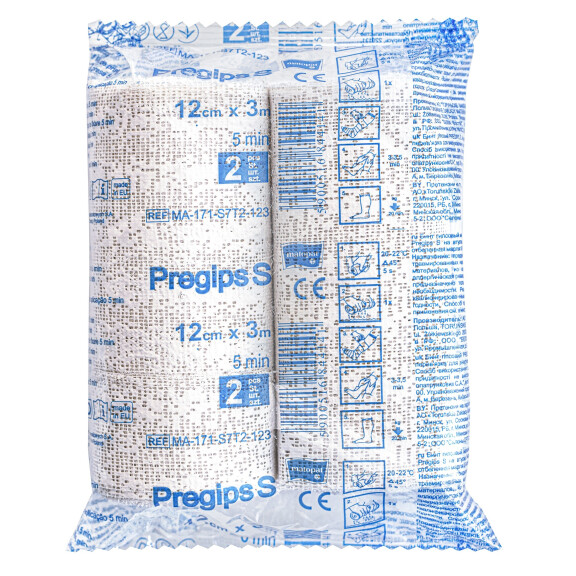 Rýchlotuhnúci sadrový obväz Matopat Pregips S na fixáciu 10 cm x 20 m 2 ks