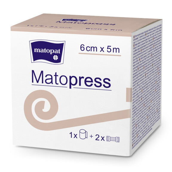 Elastický obväz Matopat Matopress na kompresiu 6 cm x 5 m