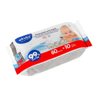 Akuku Vlhčené obrúsky pre deti 99 % vody 70 ks 70 ks