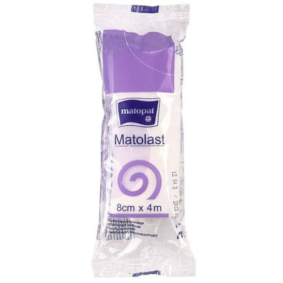 Pakiet 60x Matopat Matolast elastický obväz na rany 1 ks, 8 cm x 4 m
