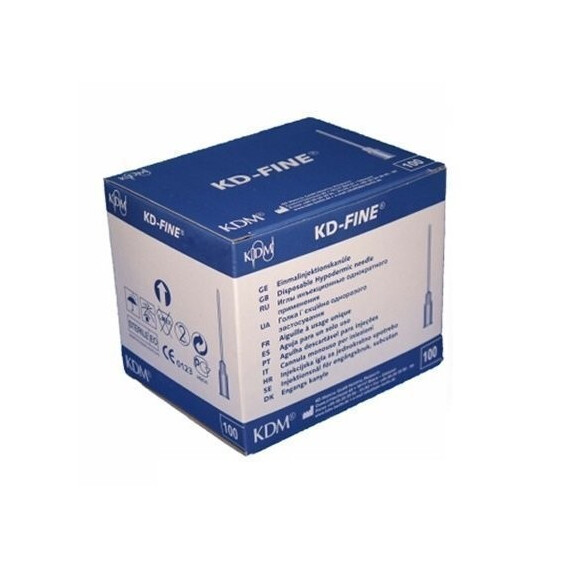Injekčné ihly KD-Fine 100 ks 100 ks 0,7 x 30 mm 22G