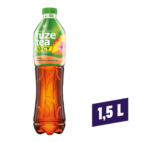FuzeTea Juicy napój o smaku brzoskwini i hibiskusa 1,5l