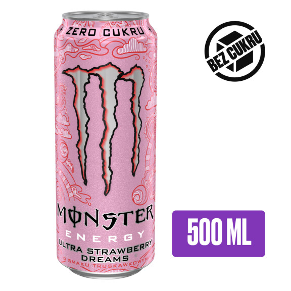 Monster Energy Ultra Strawberry Dreams gazowany napój energetyczny 500ml