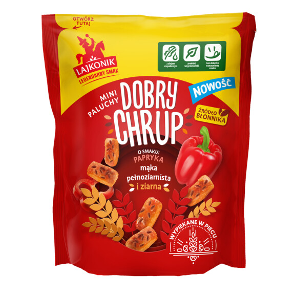 Lajkonik Dobry Chrup Mini Paluchy Papryka 100g