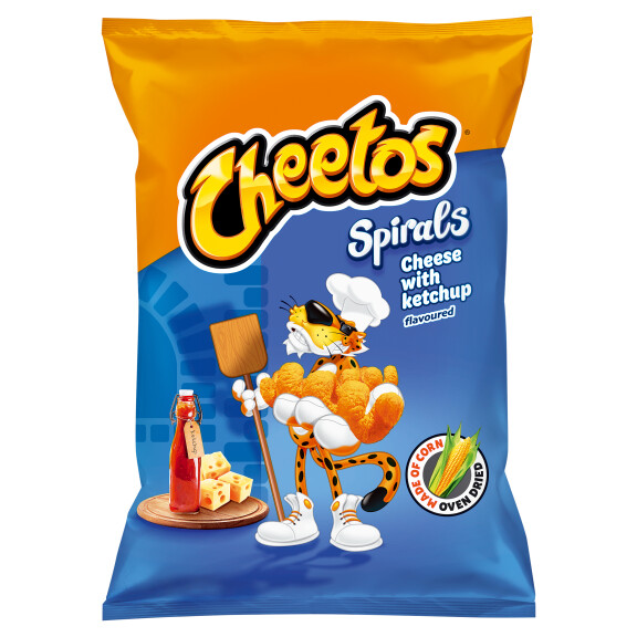 Cheetos Spirals chrupki kukurydziane o smaku serowo-ketchupowym 80g