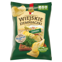Wiejskie Ziemniaczki koperek chipsy 130g