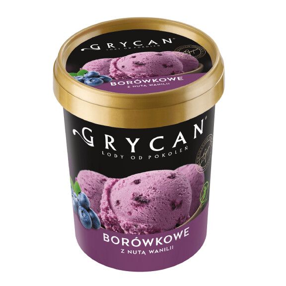 Grycan lody borówkowe z nutą wanilii 500ml