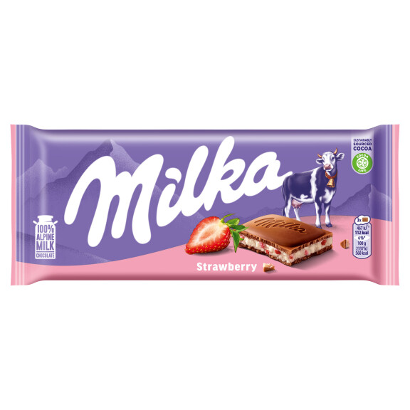 Milka czekolada strawberry 100g