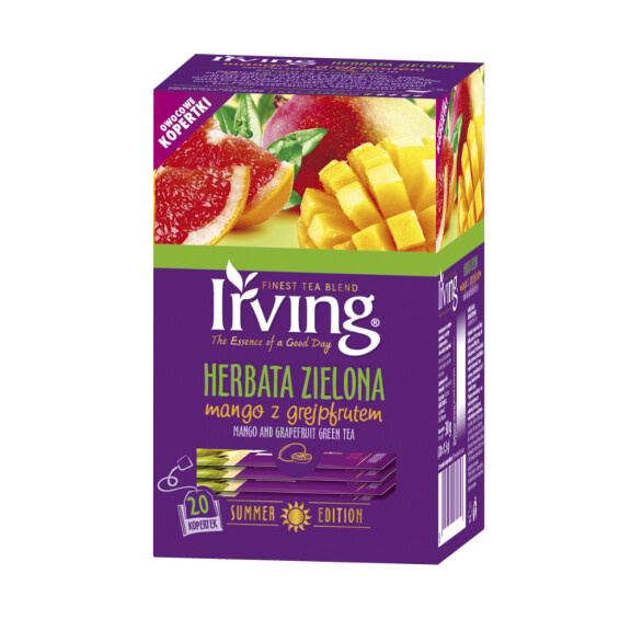 Irving herbata zielona mango z grejpfrutem 20szt