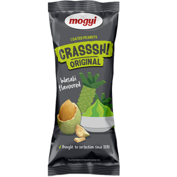 Crasssh - orzeszki ziemne w skorupce o smaku wasabi 60g