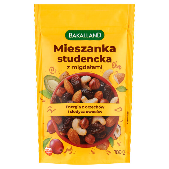 Bakalland Mieszanka studencka z migdałami 100g