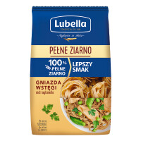 Lubella Pełne Ziarno Tagliatelle Makaron Gniazda wstążki 400g