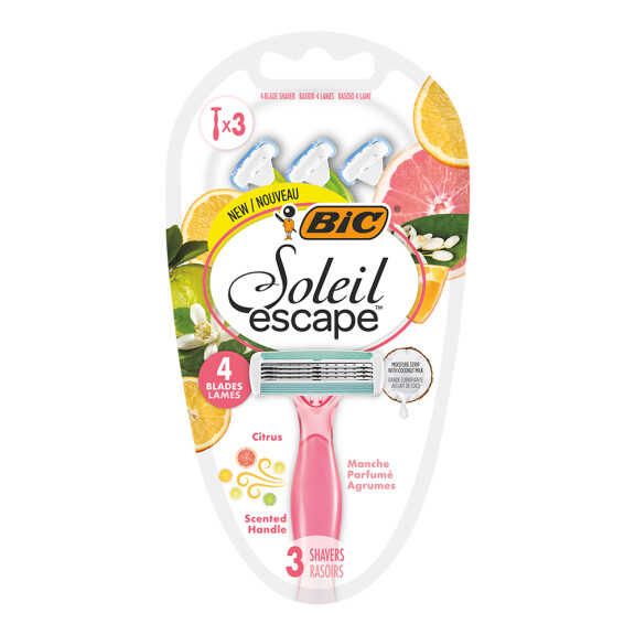 BiC Soleil Bella Colours 4-ostrzowe maszynki do golenia damskie 3szt