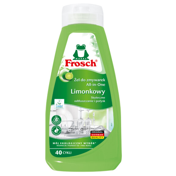 Frosch Limonkowy żel do mycia naczyń w zmywarkach all in One 650ml