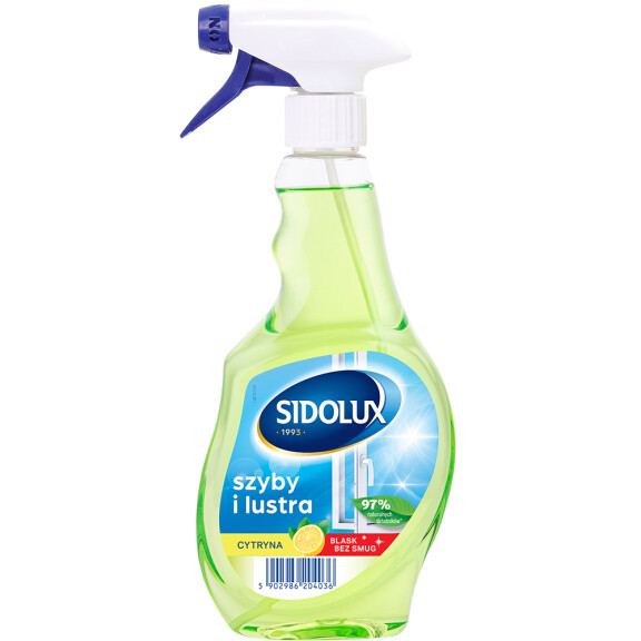 Sidolux Crystal do mycia szyb lemon 500ml