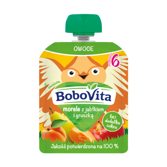 BoboVita mus morele z jabłkiem i gruszką po 6. miesiącu 80g