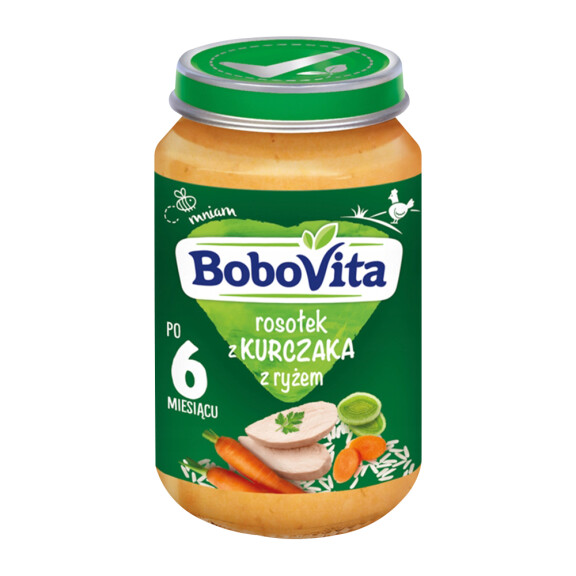 Bobovita Zupa Rosołek Z Kurczaka Z Ryżem 6Mc 190g