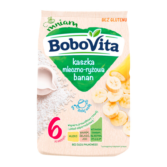 Bobovita kaszka mleczno-ryżowa bananowa po 6. miesiącu 230g