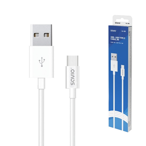 SAVIO CL-125 Kabel USB – USB typ C 1m