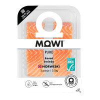 Mowi łosoś świeży ze skórą 2 x 125g