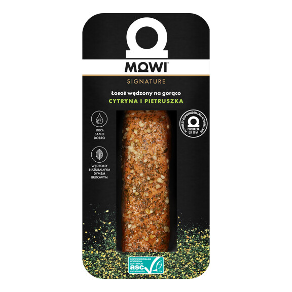Mowi łosoś wędzony na gorąco z cytryną-pietruszką 125g