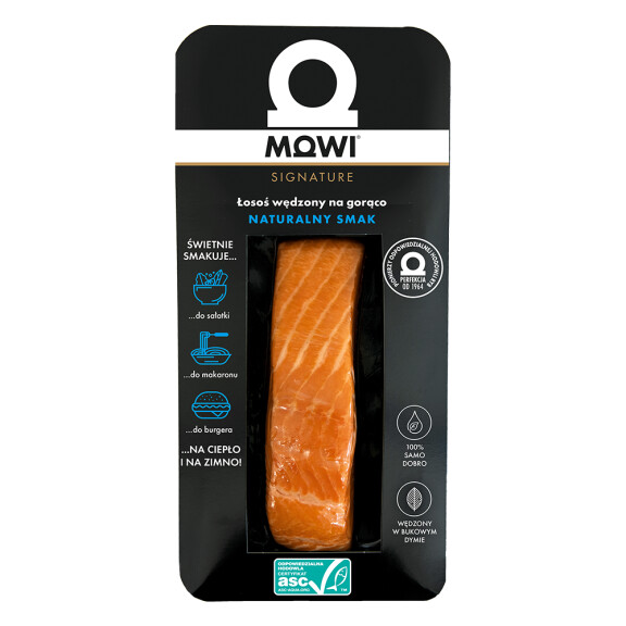 Mowi łosoś wędzony na gorąco naturalny 125g