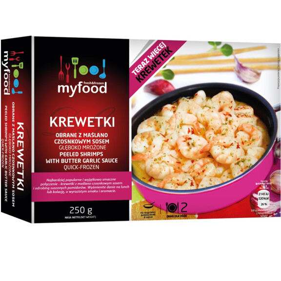 My Food Krewetki z masełkiem czosnkowym 250g