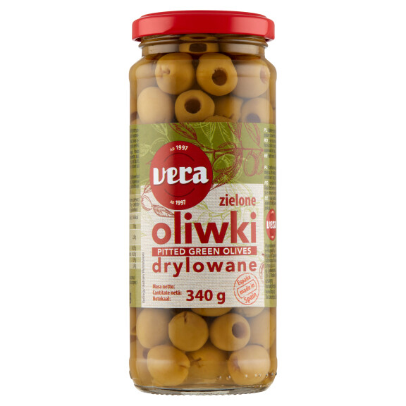 Oliwki zielone drylowane 340g VERA
