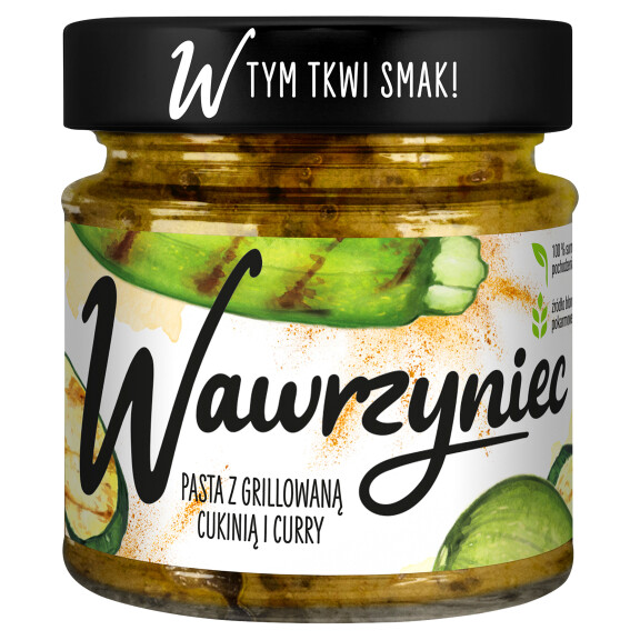 Wawrzyniec Pasta warzywna z grillowaną cukinią i curry 180g