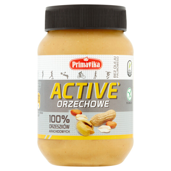 Primavika masło orzechowe Active 100% orzeszków 470g