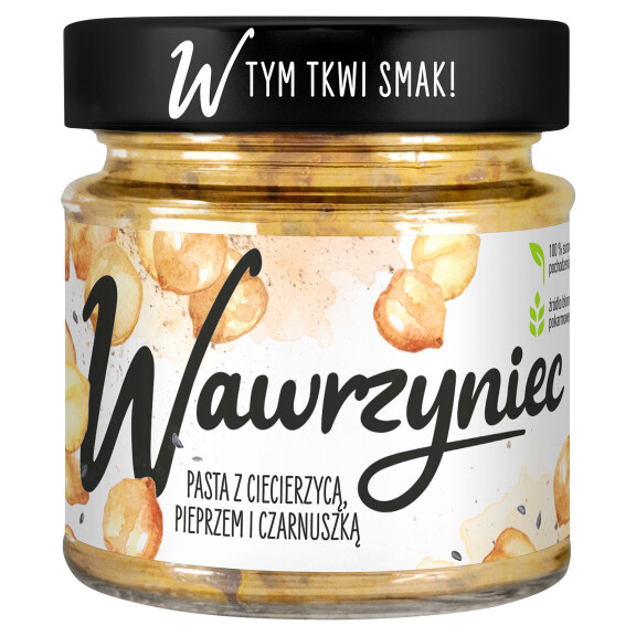 Wawrzyniec pasta z ciecierzycą pieprzem i czarnuszką 180g