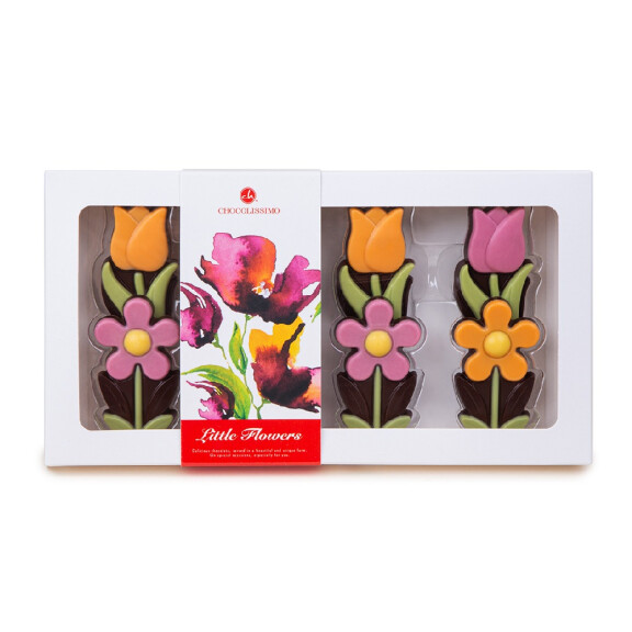 Chocolissimo Kwiatki z czekolady deserowej 95g