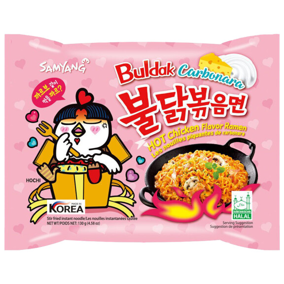 Samyang Buldak Ostry Kurczak Carbonara 130g